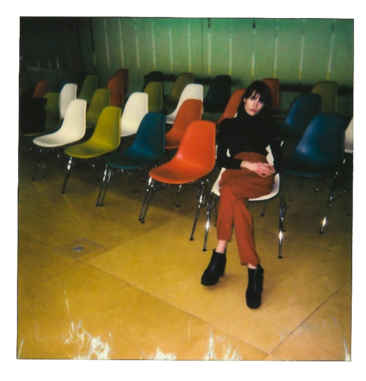 Fashion polaroid of a female model