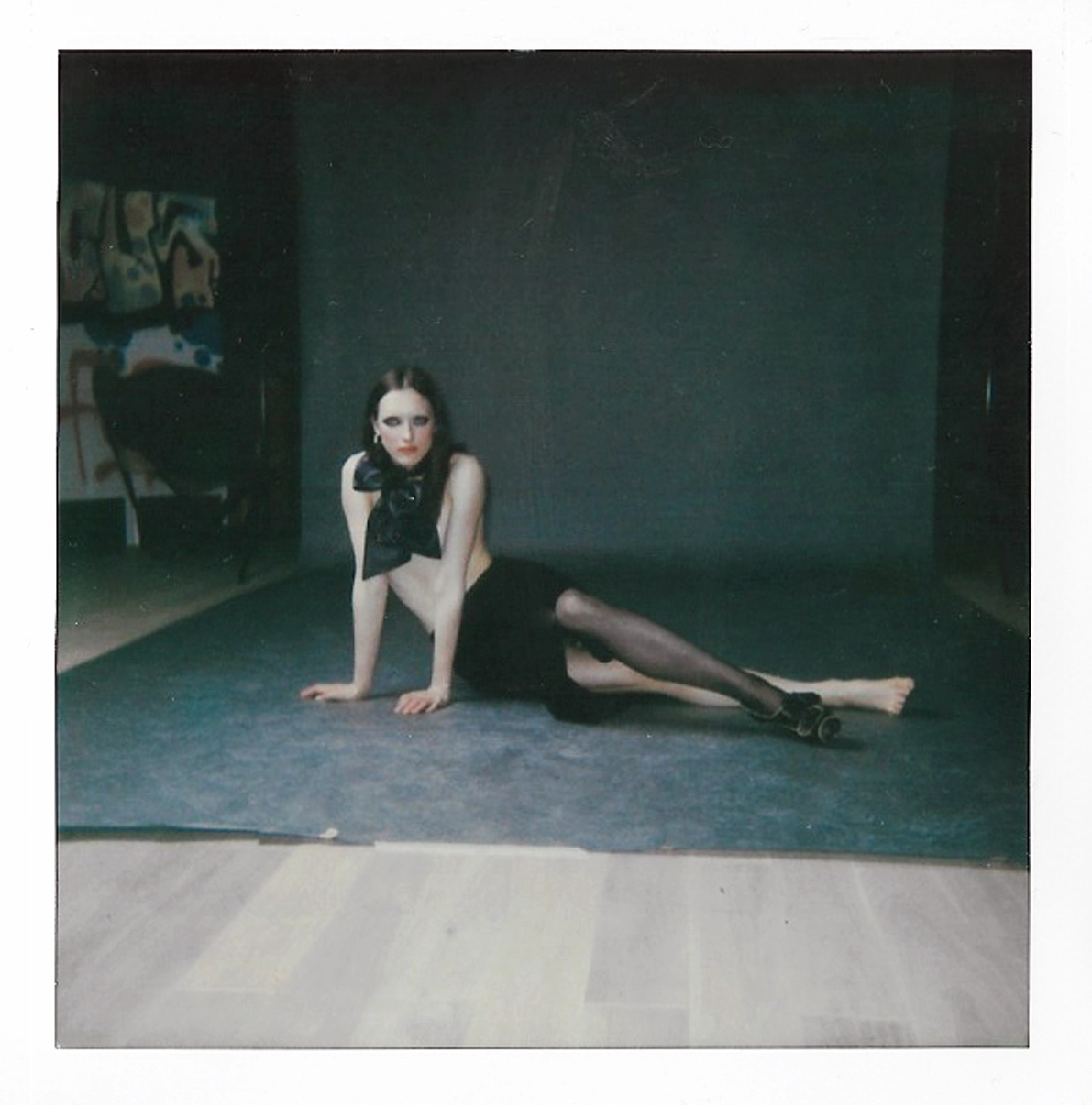 Fashion polaroid of a female model
